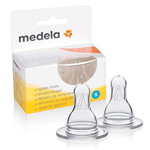 Medela Slow Flow Breast Milk Bottle Teats - Pack of 2