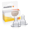Medela Medium Flow Breast Milk Bottle Teats - Pack of 2