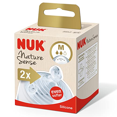 NUK Nature Sense Silicone Teat Medium - Pack of 2