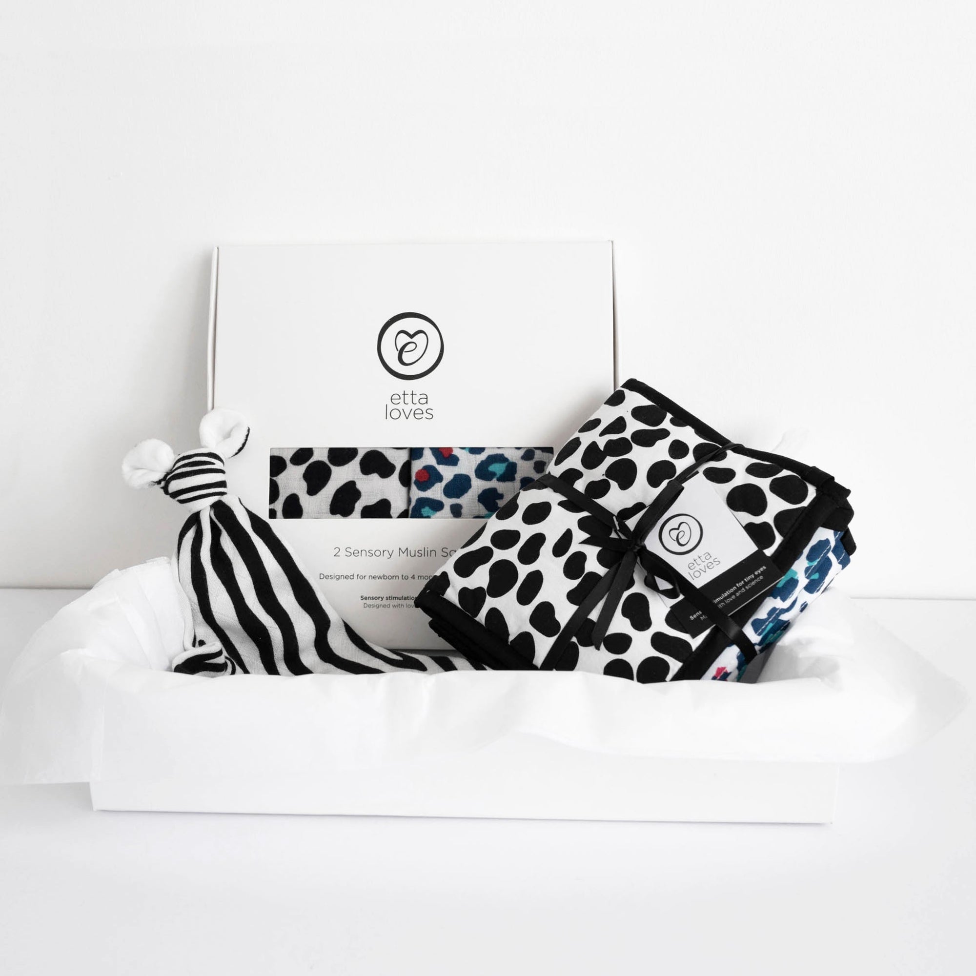 Etta Loves ANIMAL PRINT COLLECTION GIFT BOX - for babies' first year