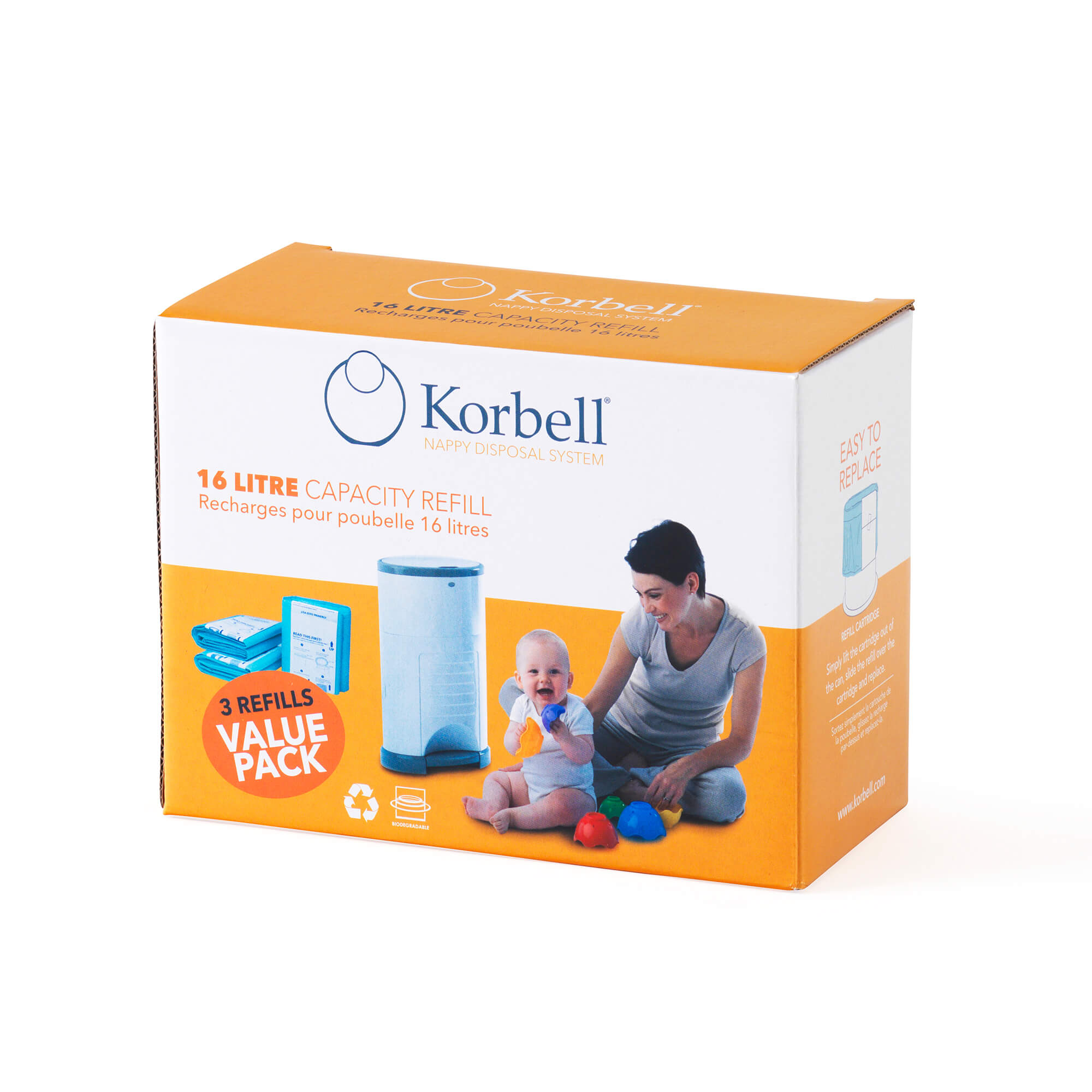 Korbell Bin Liner 16L - 3 Pack Refill - AL Shop