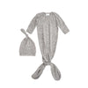 aden + anais Snuggle Knit Gown Gift Set - Heather Grey