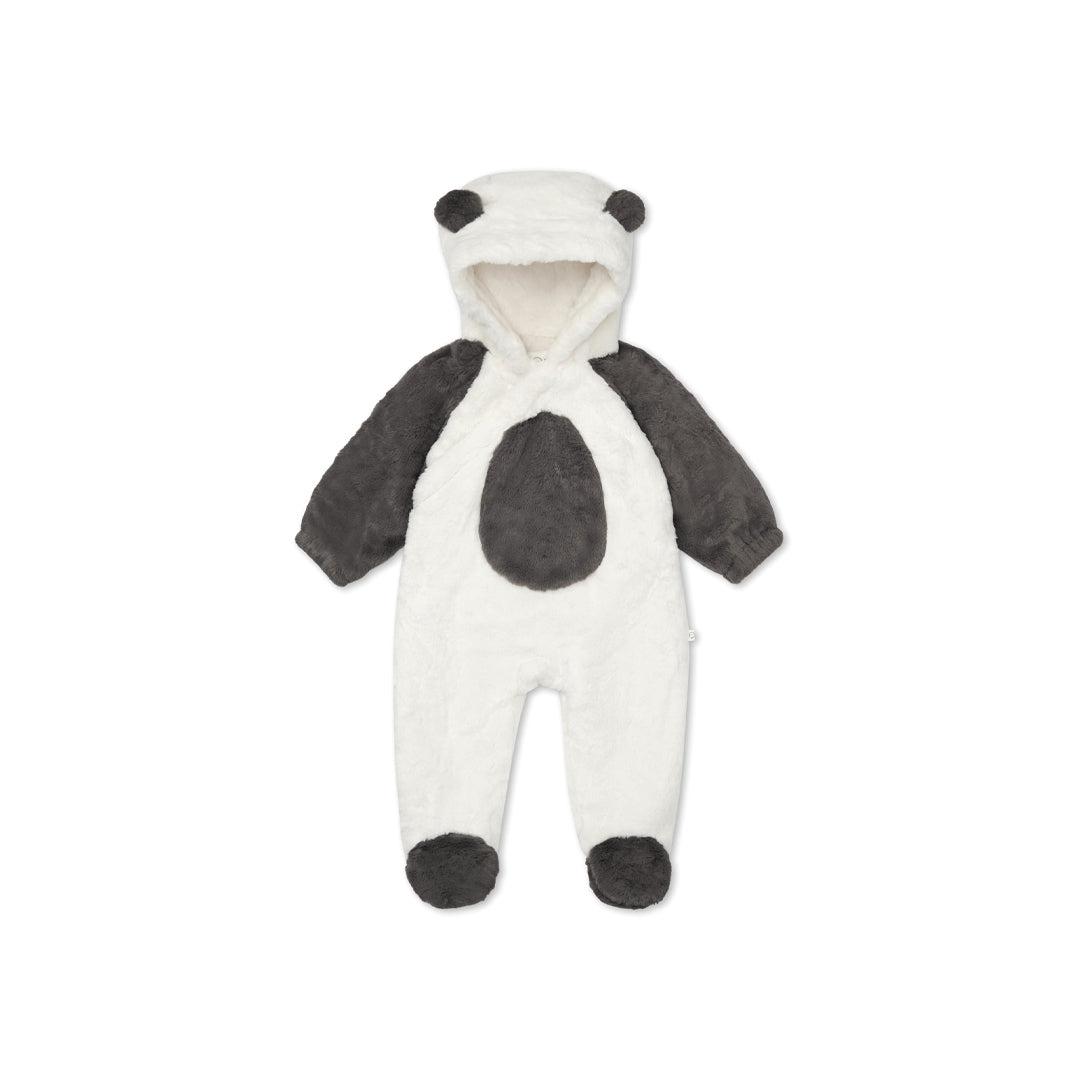 MORI Panda Faux Fur Pramsuit - Ecru