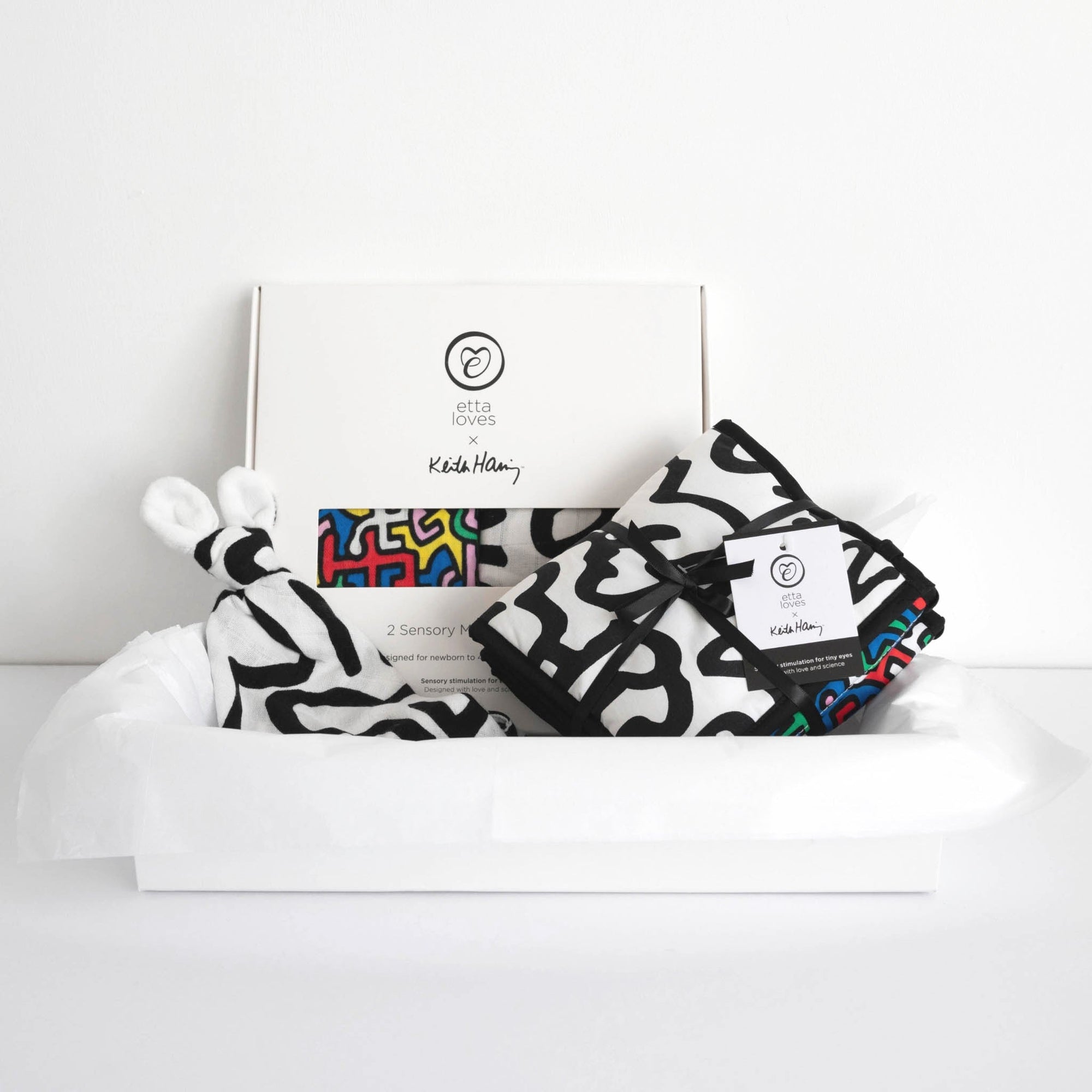 Etta Loves KEITH HARING COLLECTION GIFT BOX - for babies' first year